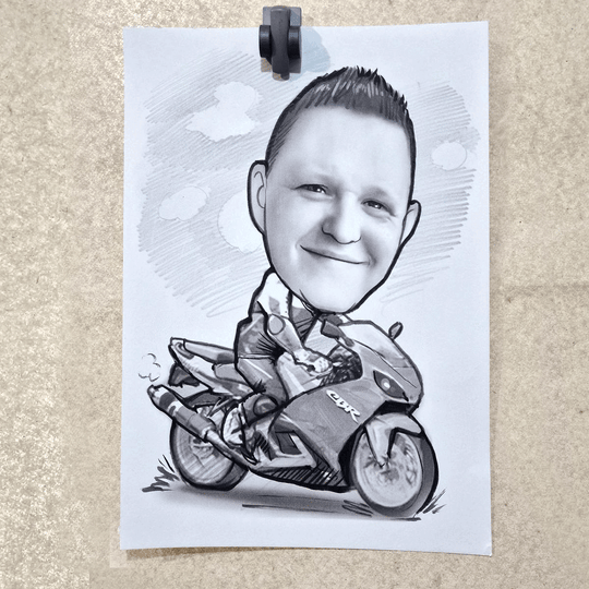 Portrait caricature process animation 2