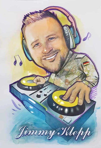 Job Caricature (Color)