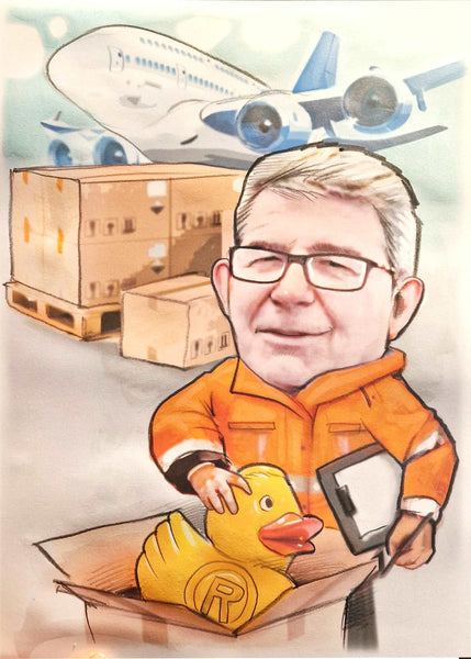 Job Caricature (Color)