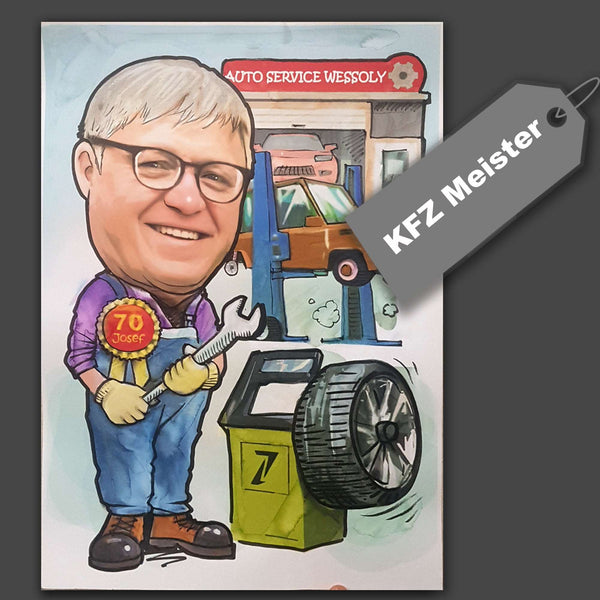 Job Caricature (Color)