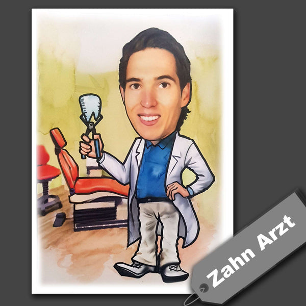 Job Caricature (Color)