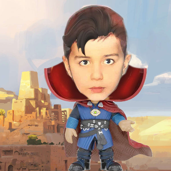 Caricature with Heros (color)