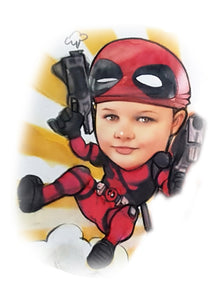 Caricature with Heros (color)